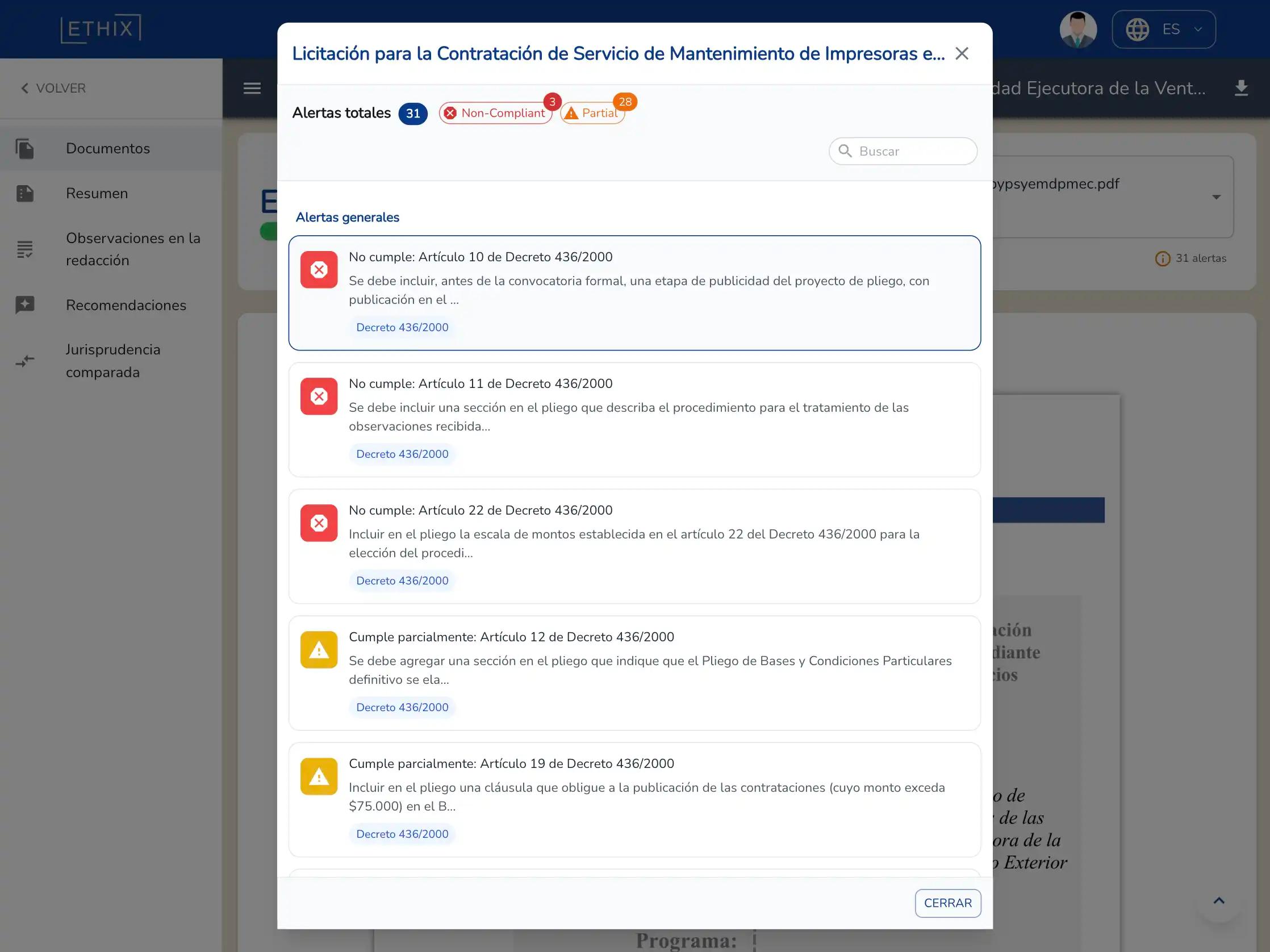 ETHIX Enterprise Dashboard