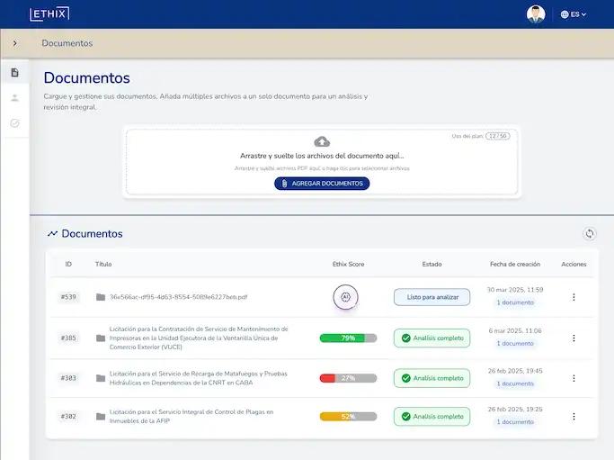ETHIX Dashboard